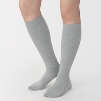 無印良品 レディース 婦人 足なり直角 むくみを防ぐ 着圧ハイソックス 一般医療機器 ２３～２５ｃｍ グレー 良品計画