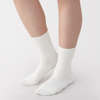 無印良品 レディース 婦人 足なり直角 履き口やわらか 三層 靴下 口ゴムなし ２１～２３ｃｍ オフ白 良品計画