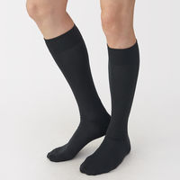 無印良品 メンズ 紳士 足なり直角 ビジネスハイソックス ２５～２７ｃｍ ダークグレー 良品計画