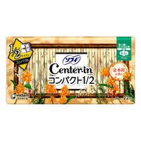 ナプキン 生理用品 ソフィ センターインコンパクト 1/2 金木犀の香り 多い昼用 羽つき 21.5cm 1セット (22枚×6パック)