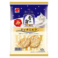 せんべい 煎餅　お配り菓子 ちいさな雪の宿　リッチミルク　42g 1セット（1個×10）
