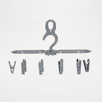 ジーンズ&小物干し JK-10C-3P（RGY） 1セット（3本組） 洗濯物干し サワフジ