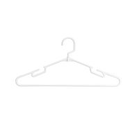 ラウンドハンガー 幅400mm スノーホワイト RD-05-10P（SW） 1セット（10本組）  サワフジ