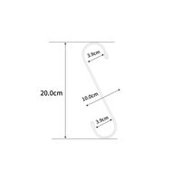 ユメミグサ S字フック　　φ5x200ｍｍ　ホワイト　PE被膜鉄線 OSー24WH　1個