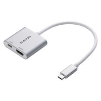 USB Type-C HDMI 変換アダプタ PD100W充電ポート搭載 シルバー ECAD-CHDMI100SV エレコム 1個（直送品）