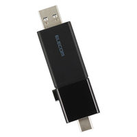 USBメモリ 128GB USB3.2 Gen1 スライド式 ブラック MF-WSAU3128GBK エレコム 1個（直送品）
