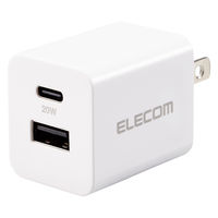 USB充電器 タイプC PD 20W USB-C×1 USB-A×1 白 MPA-ACSP01WH エレコム 1個（直送品）