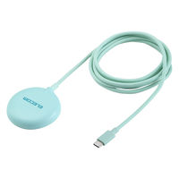 ワイヤレス充電器 マグネット式 Qi2 15W 高速充電 コンパクト グリーン W-MA10GN エレコム 1個（直送品）