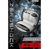 ガジェットポーチ バッグインバッグ 軽量 撥水 小物収納 衝撃吸収 スリム設計 ブラック ZSB-GP01PSBK エレコム 1個（直送品）