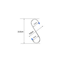 ユメミグサ S字フック　　φ4x150ｍｍ　ステンレス OSー30 1袋（2個）