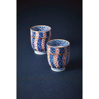 熊谷聡商店 清水焼 染赤捻祥瑞 組湯呑 25-6366-740 1箱（直送品）