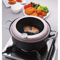 丸山 ラテラッテ 温度計付天ぷら鍋(22cm) 25-6368-130 1箱（直送品）