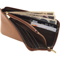 オフィススリーワークス 日本製柿渋染ショルダーバッグ・財布セット 25-6368-980 1箱（直送品）