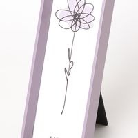 FLOWERアートフレーム パープル LAKOLE/ラコレ