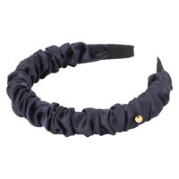 カチューシャ　サテンくしゅくしゅカチューシャ ネイビー 1セット（1個×2） LAKOLE/ラコレ