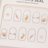 ネイルパーツシール パール×ピンクゴールド LAKOLE/ラコレ