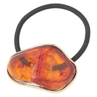 ニュアンスストーン風ヘアゴム ブラウン 1セット（1個×2） LAKOLE/ラコレ