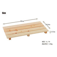 池川木材工業 すのこ 桧 多目的 600-4枚打 60×30.4×3.7cm 051927 1セット(10台入:1台×10)（直送品）