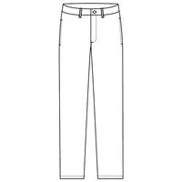 フォーク　フィットストレートパンツ　ホワイト　Ｓ　６００８ＮＳ‐１　　白衣（わけあり品）