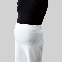 フォーク マタニティパンツ ホワイト L 8005SC-1-L 1枚　スクラブ（わけあり品）