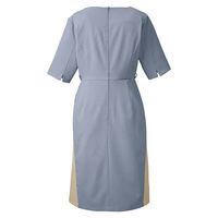 フォーク おもてなしワンピース　3021SC　 ゼニスブルー×エクルベージュ M 1枚（わけあり品）