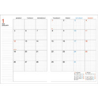 【2026年度版手帳】コクヨ キャンパスダイアリーマンスリー方眼Ｄ A5 ニーCMSDー A5 26 1冊