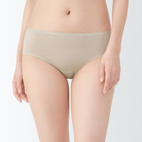 無印良品 レディース 婦人 なめらかミディショーツ 婦人Ｌ ライトベージュ 良品計画