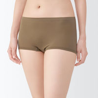 無印良品 レディース 婦人 なめらかボクサーショーツ 婦人Ｍ ダークモカブラウン 良品計画