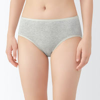 無印良品 レディース 婦人 フライス編みハイライズショーツ 婦人Ｍ グレー 良品計画