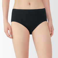 無印良品 レディース 婦人 フライス編みハイライズショーツ 婦人Ｍ 黒 良品計画