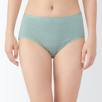 無印良品 レディース 婦人 フライス編みハイライズショーツ 婦人Ｌ ライトグリーン 良品計画