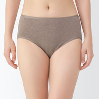 無印良品 レディース 婦人 フライス編みハイライズショーツ 婦人Ｓ ブラウン 良品計画