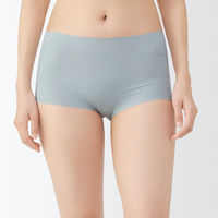 無印良品 レディース 婦人 肌あたりがやさしいリブショーツ 婦人Ｍ ライトブルー 良品計画