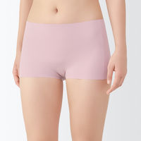 無印良品 レディース 婦人 ひびきにくいボクサーショーツ 婦人Ｌ ライトピンク 良品計画