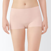 無印良品 レディース 婦人 ひびきにくいボクサーショーツ 婦人Ｌ アプリコット 良品計画
