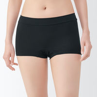 無印良品 レディース 婦人 ストレッチサニタリーボクサーショーツ 婦人Ｓ 黒 良品計画