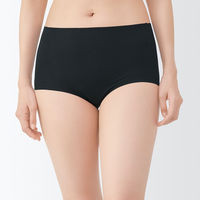 無印良品 レディース 婦人 どこにも縫い目がないサニタリーショーツ 婦人Ｍ 黒 良品計画