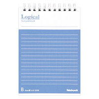 ナカバヤシ FSC-MX ロジカルWリングノートA6 B罫50枚 NW-A601B/COC 1セット(1冊×10)