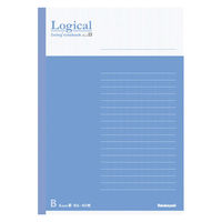 ナカバヤシ FSC-MX ロジカルノート B6 B罫40枚 ブルー COC-ノ-B601B 1セット(1冊×3)