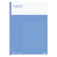 ナカバヤシ FSC-MX ロジカルノート B5 B罫50枚 ブルー COC-ノ-B5015B 1セット(1冊×10)