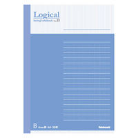ナカバヤシ FSC-MX ロジカルノートA6 B罫50枚 ブルー COC-ノ-A601B 1セット(1冊×10)
