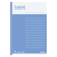 ナカバヤシ FSC-MX ロジカルノート B7 B罫40枚 ブルー COC-ノ-B701B 1セット(1冊×10)