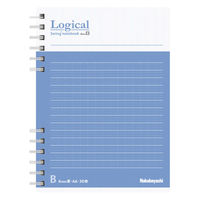 ナカバヤシ FSC-MX ロジカルWリングメモA6タテ B罫50枚 COC-NW-A601TB 1セット(1冊×3)