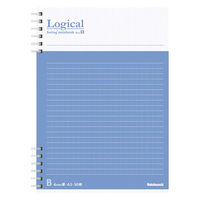 ナカバヤシ FSC-MX ロジカルWリングメモ A5タテ B罫50枚 COC-NW-A501TB 1セット(1冊×10)