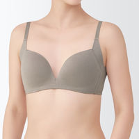 無印良品 レディース 婦人 ノンワイヤー胸の形を整えるブラジャー プラスサイズ Ｌ＋ モカブラウン 良品計画