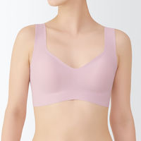 無印良品 レディース 婦人 ひびきにくいハーフトップブラジャー 婦人Ｍ ライトピンク 良品計画
