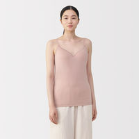 無印良品 レディース 婦人 なめらかブラキャミソール 婦人Ｍ ピンク 良品計画