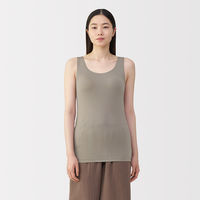 無印良品 レディース 婦人 なめらかブラタンクトップ 婦人Ｍ モカブラウン 良品計画