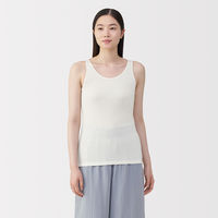 無印良品 レディース 婦人 シルクタンクトップ 婦人Ｌ オフ白 良品計画
