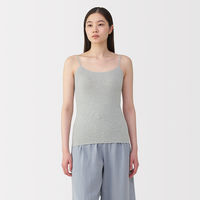無印良品 レディース 婦人 ストレッチキャミソール 婦人Ｍ グレー 良品計画